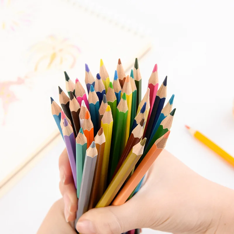 1бр студентски картриджный молив 12/18/24/36/48 цветен живопис арт фигура за оцветяване с цветен молив