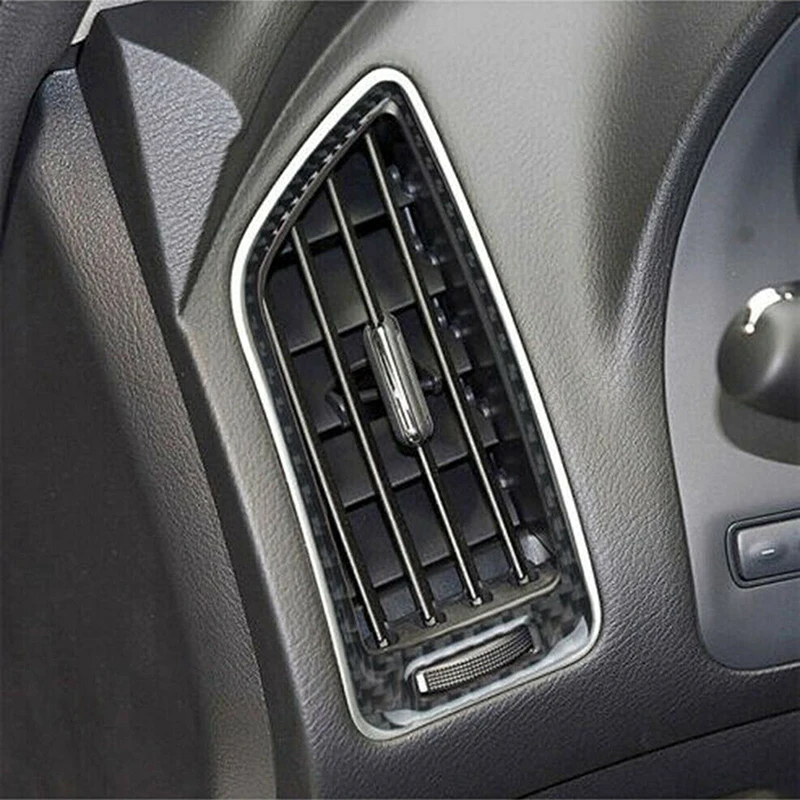 2 бр. Авто страничната климатик, Тампон на отдушник, стикер от настоящето въглеродни влакна за Infiniti Q50 Q60 2014-2019