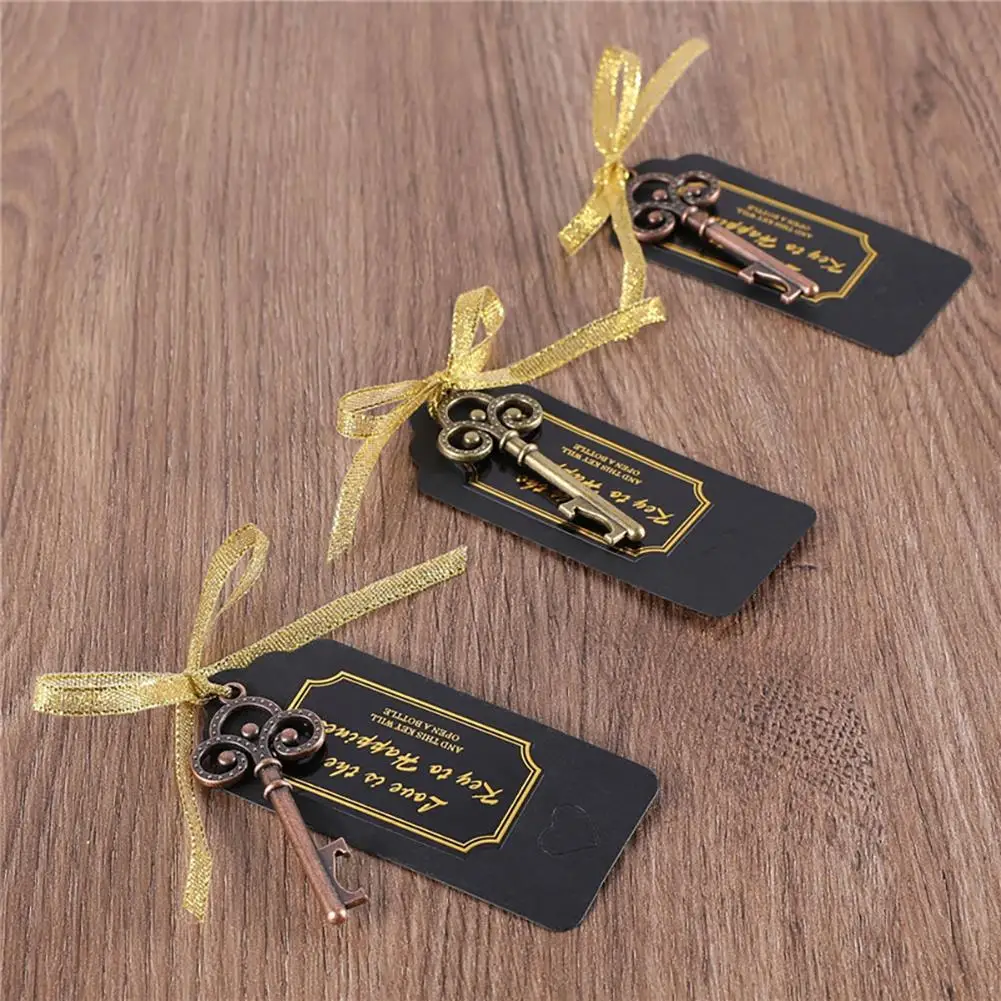 50шт Ретро Ключ За Отваряне на Бутилки с Висулка С Бирками За Приложените Карти Лента Вечерни Сувенири За сватбена Украса Тортата Подарък за Гости