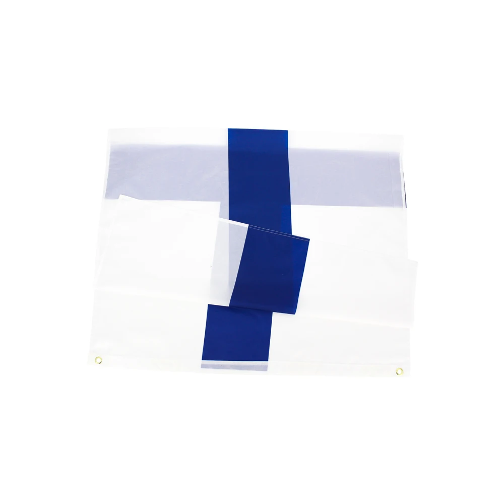 90x150 см Син кръст Suomen Tasavalta Флаг Финландия Fin Финландия