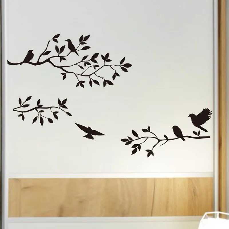 Af2441 Клонка Птици Спалня Хол Фона на Европейските и американските Горещи Резбовани Декоративни Стикери за Стена Zy8208
