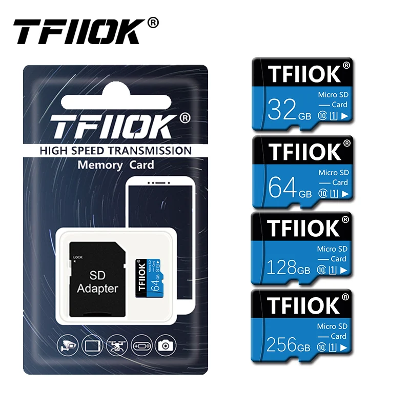TFIIOK 100% TF Карта Оригинална Карта памет 128 GB 64 GB 32 GB A2 Micro TF SD Карта клас 10 UHS-1 Flash-карта За Samrtphone/PC