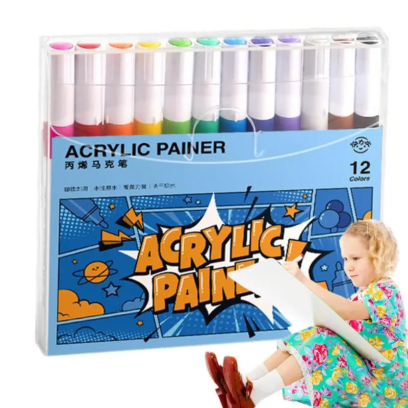 Водоустойчив перманентная боя, маркер, Акрилни продукти за бродерия, 60 цвята, писалки за чертане, бои за тъкани, направи си сам, бързо съхнещи, ярки
