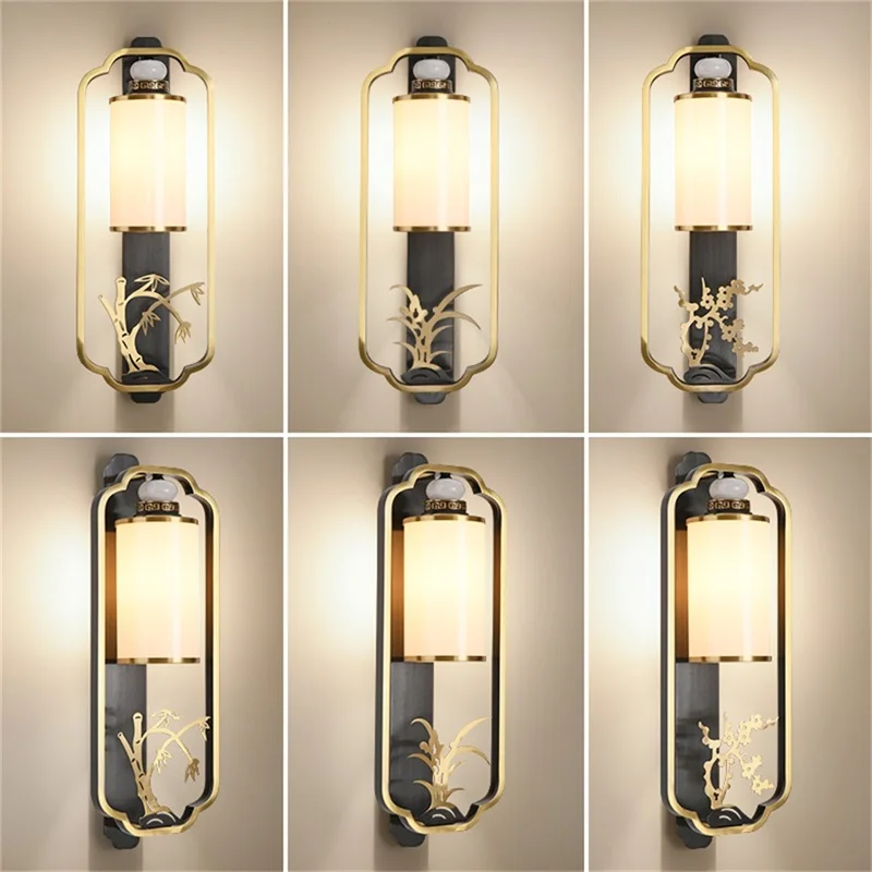 Вътрешни Стенни Лампи TYLA Модерни Медни Креативни Led Светлини Light За Декорация на Дома