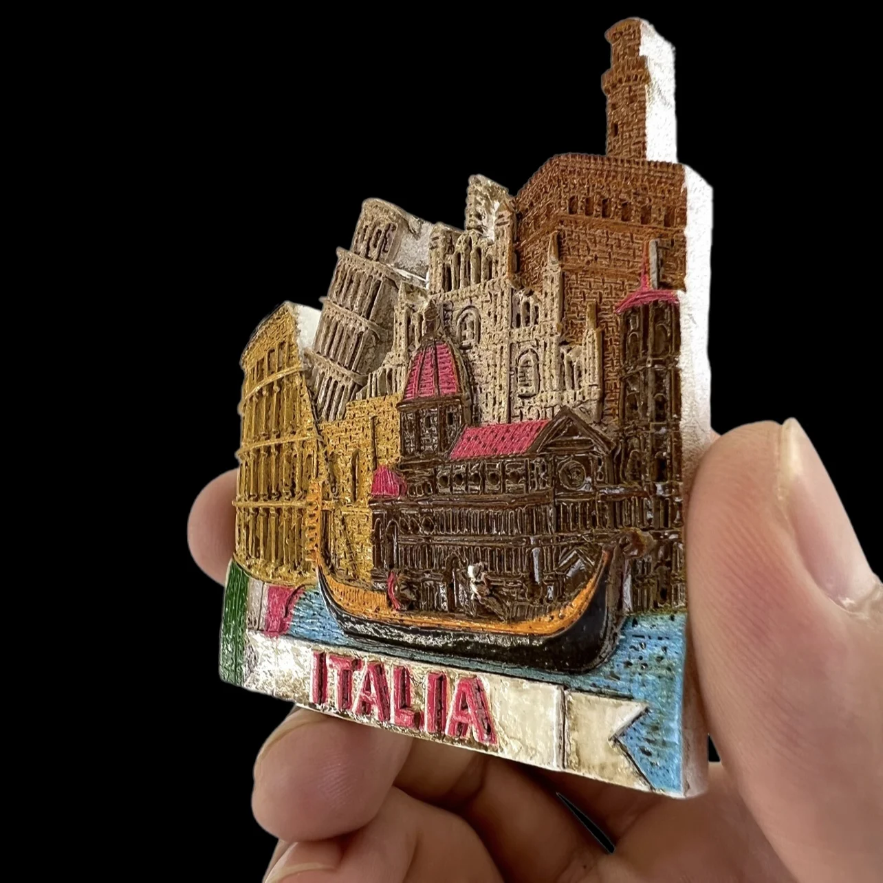 Е кула в пиза, Венеция, Колизеума, Италия, Магнити За Хладилник, Пътни 3D Паметник на Магнитен стикер За хладилник, Подарък декор за стаята