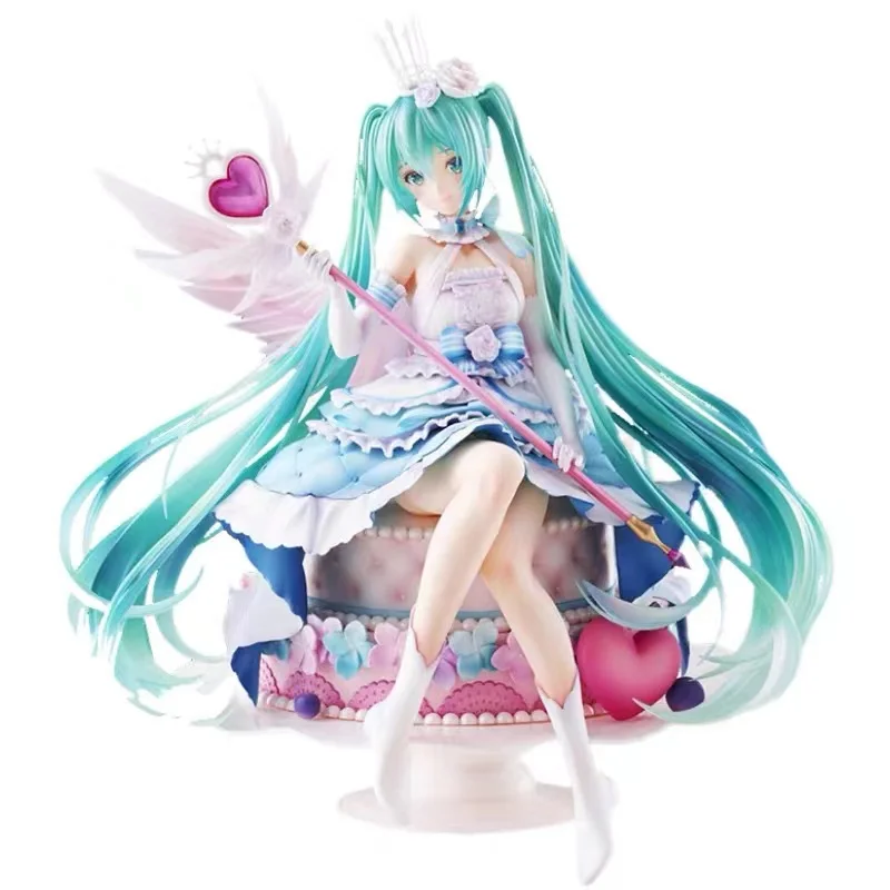 Крилото на Оригинала: Miku Birthday 2020 ~ Sweet Angel ver. ~ 22 см PVC фигурка Аниме фигурка модел Играчки фигурки колекция кукла за подарък