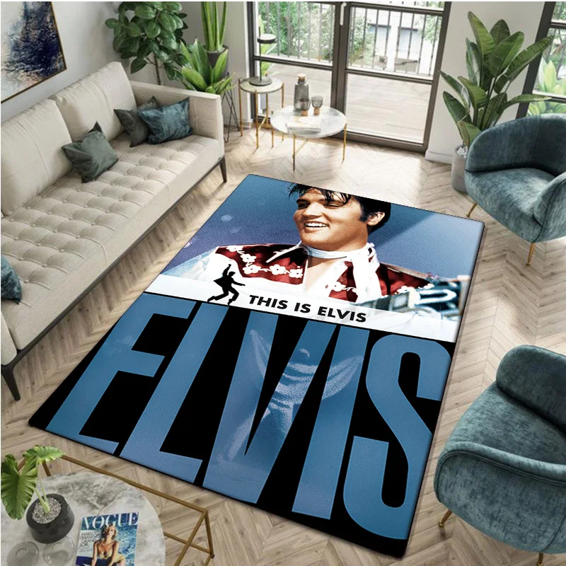 Направи си сам, забавен плакат с принтом Елвис Пресли, килим за дома изкуство, игрална подложка в спалнята, кухненски мат врати в банята, декоративен килим.