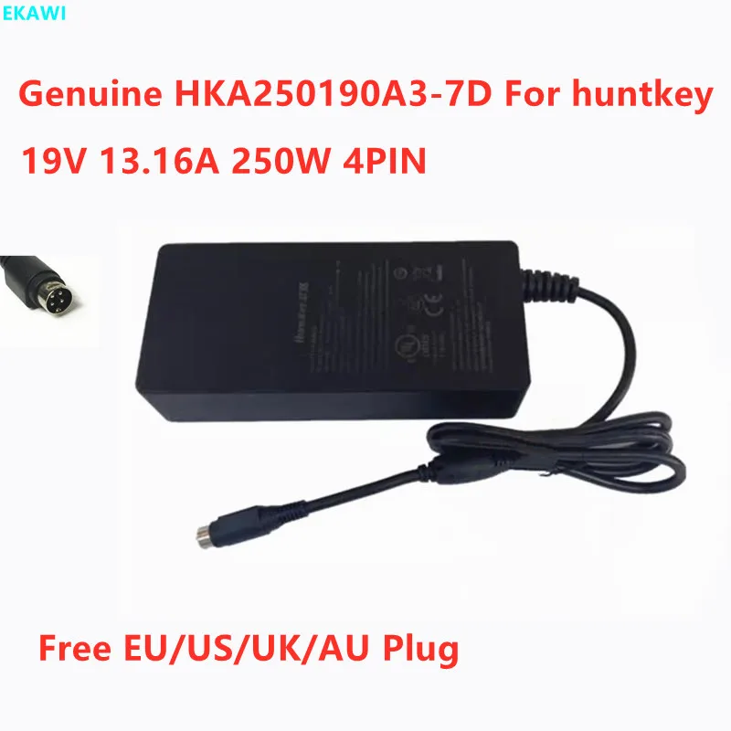 Оригинален адаптер huntkey HKA250190A3-7D 19V 13.16 A 250W 250,04 W 4PIN За зарядно устройство