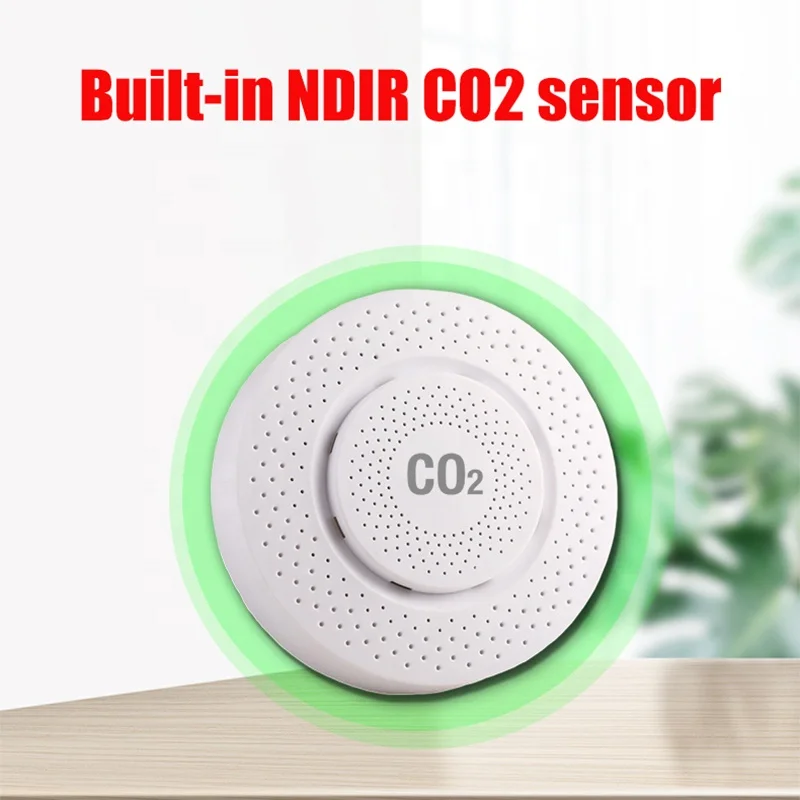 Сензор за въглероден двуокис на Hristo CO2 Протокол Zigbee NDIR Инфрачервен детектор на CO2 Приложението Home Smart Life Сензор за качеството на въздуха Co2 Zigbee