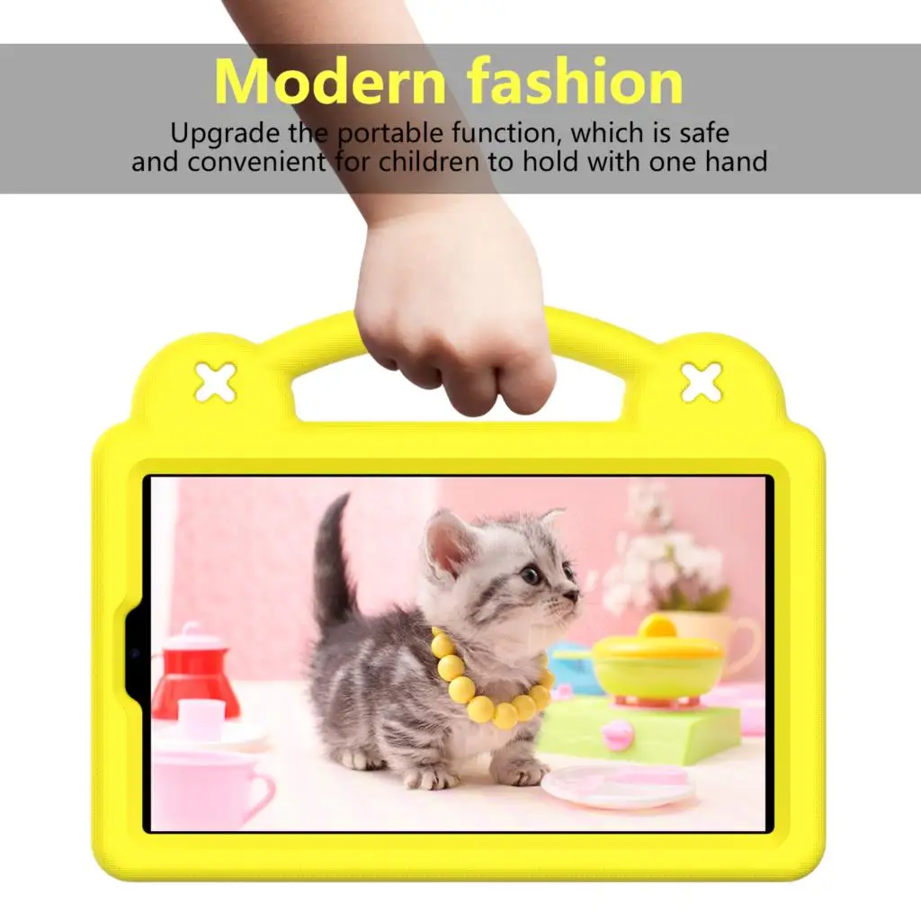 Сладък Детски Защитен Калъф EVA Покритие с Поставка За Samsung Galaxy Tab A7 Lite 2021 SM-T220 T225 8,7 