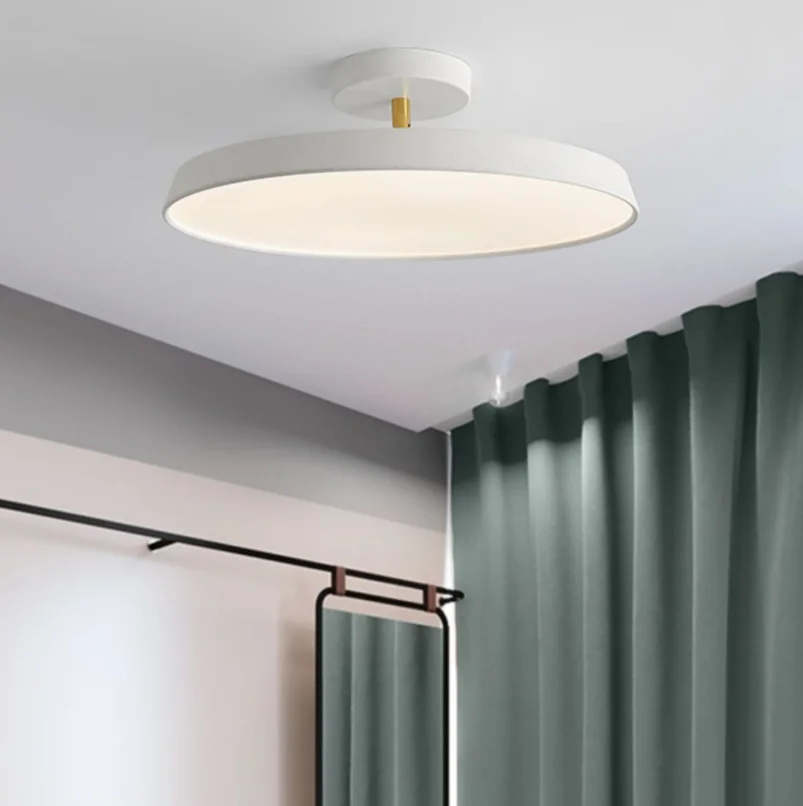 Тавана лампа в скандинавски стил за дневна, кабинет, на тавана, през цялата светлина, модерен минималистичен лампа за тераси, коридор и веранда