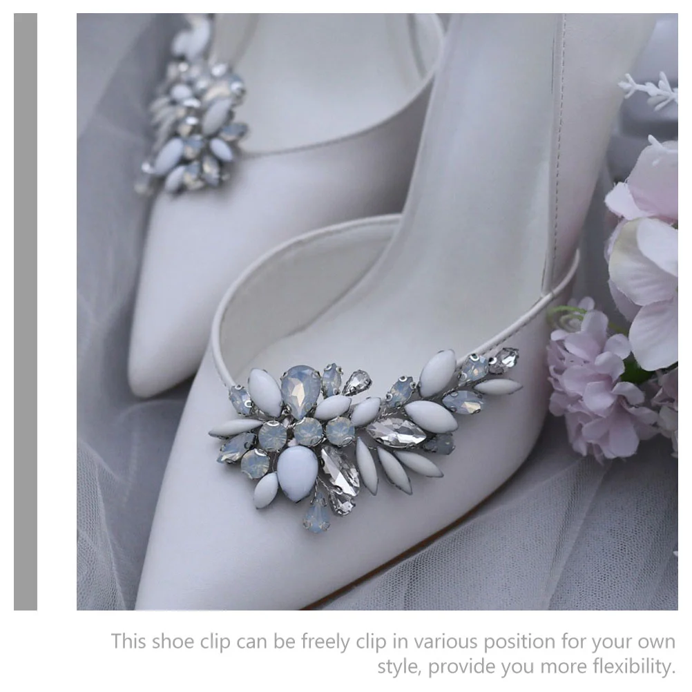Украса за сватбени обувки С кристали, украси за обувки, скоби за младоженци