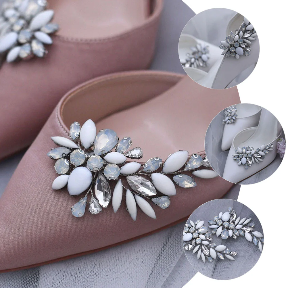 Украса за сватбени обувки С кристали, украси за обувки, скоби за младоженци